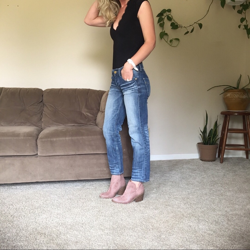 New NEW NEW Wedge booties Low Block heel boots - Picture 4 of 7